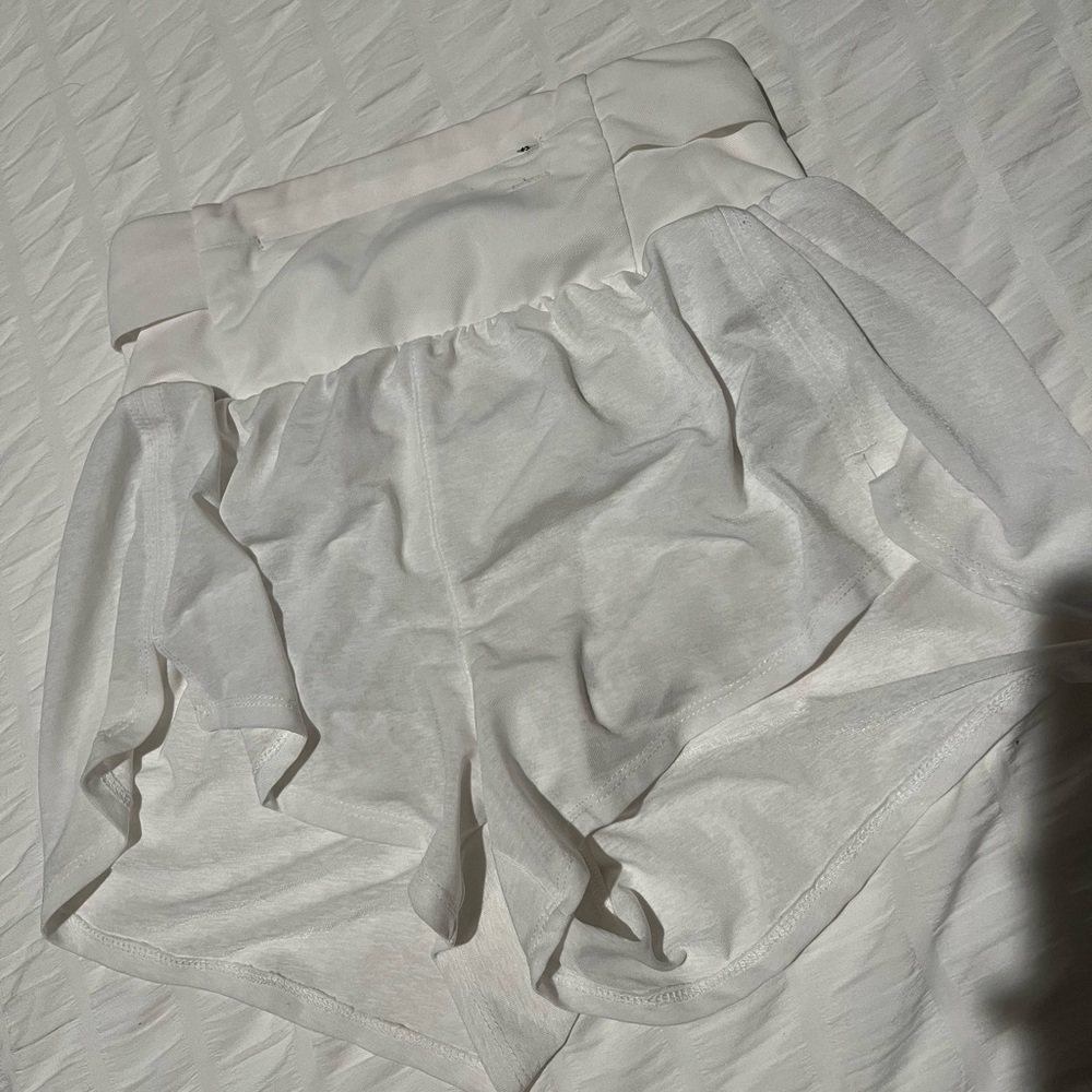 free people movement white light as air running shorts